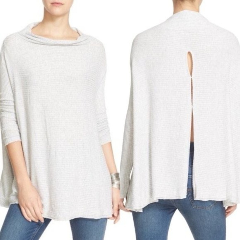 Free People Lover Rib Split Back Pullover (Small)